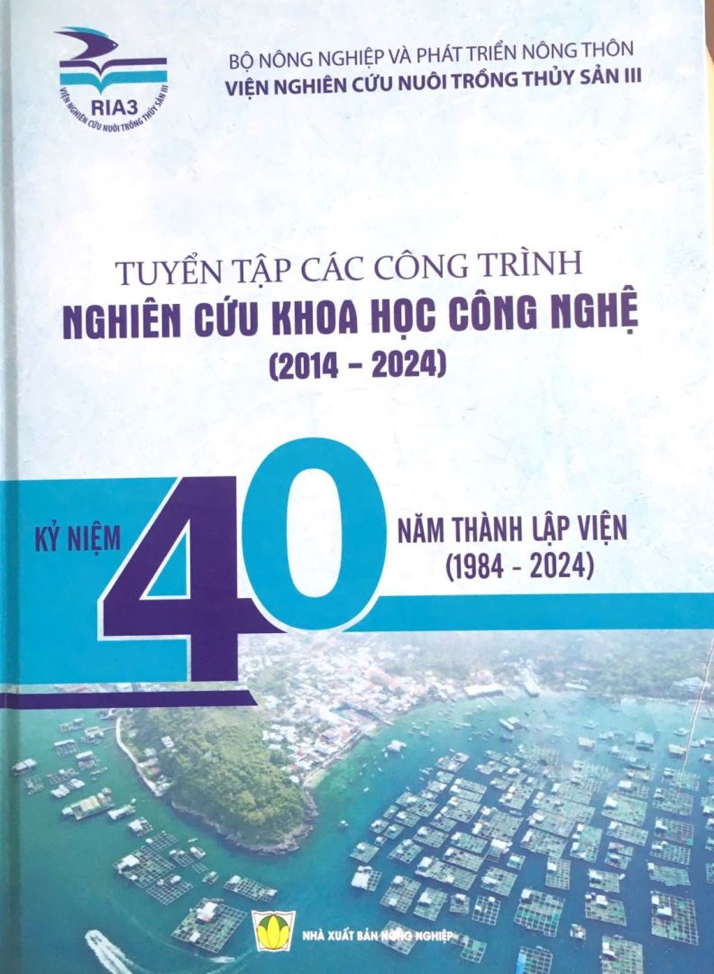 DANH MỤC ẤN PHẨM XUẤT BẢN CỦA VIỆN NGHIÊN CỨU NUÔI TRỒNG THỦY SẢN III