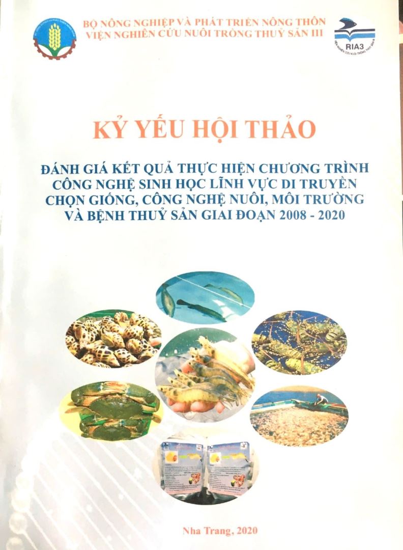 DANH MỤC ẤN PHẨM XUẤT BẢN CỦA VIỆN NGHIÊN CỨU NUÔI TRỒNG THỦY SẢN III