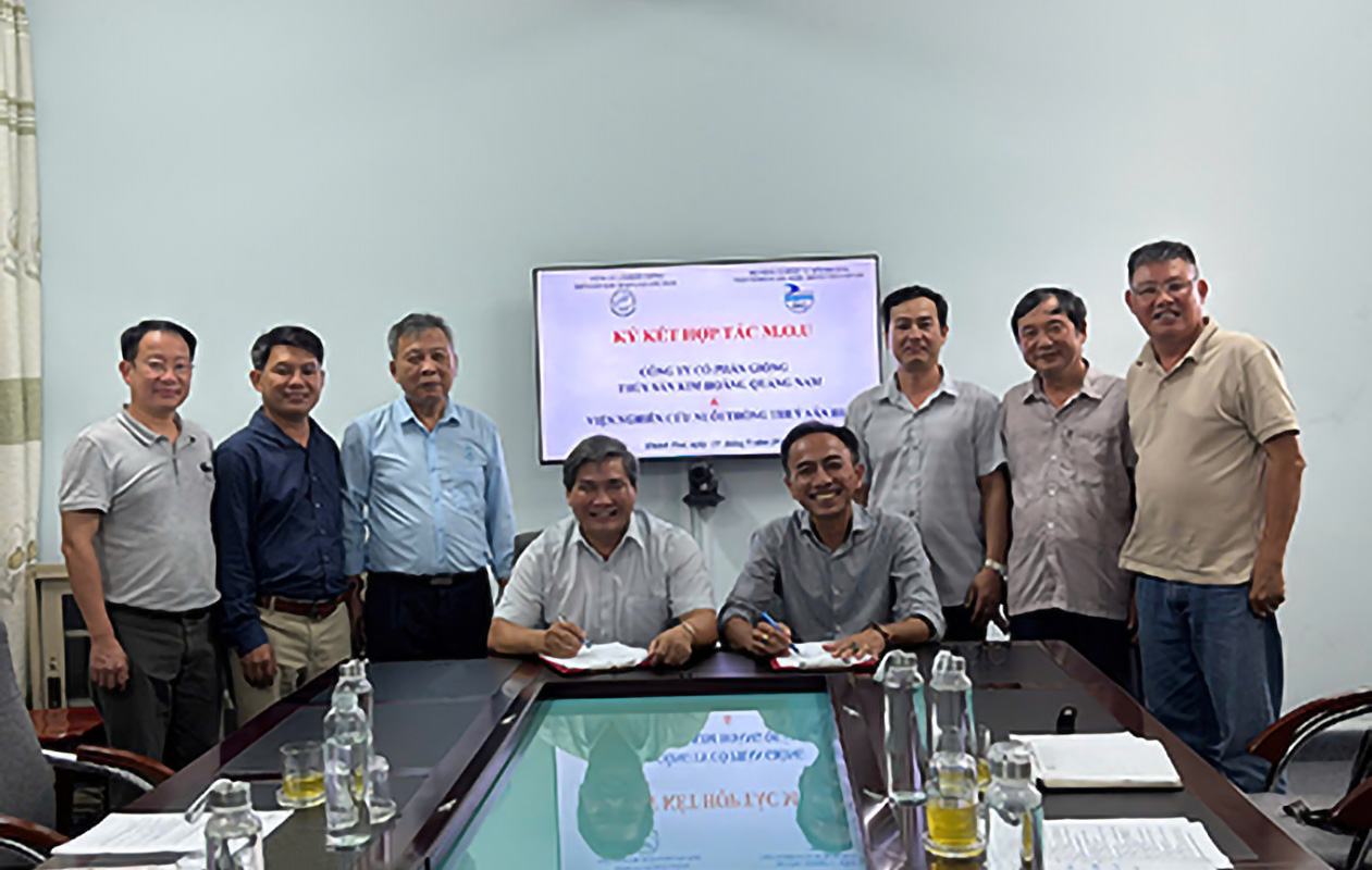 Viện Nghiên cứu Nuôi trồng thủy sản III tiếp đón đoàn công tác của Công ty Kim Hoàng Quảng Nam và ký thỏa thuận hợp tác