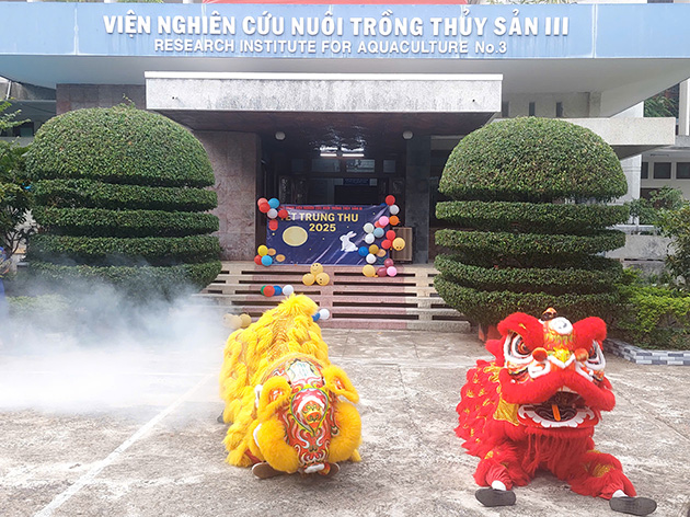 Tổ chức ngày hội “Vui Tết Trung thu” năm 2025 cho các cháu thiếu niên, nhi đống của Viện Nghiên cứu Nuôi trồng thủy sản III