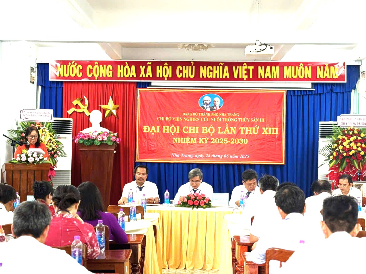 Đại hội Chi bộ Viện Nghiên cứu Nuôi trồng thủy sản III lần thứ XIII, nhiệm kỳ 2025 - 2030