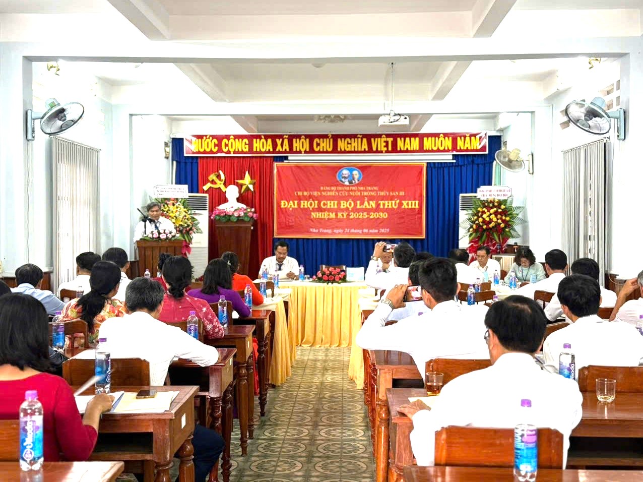 Đại hội Chi bộ Viện Nghiên cứu Nuôi trồng thủy sản III lần thứ XIII, nhiệm kỳ 2025 - 2030