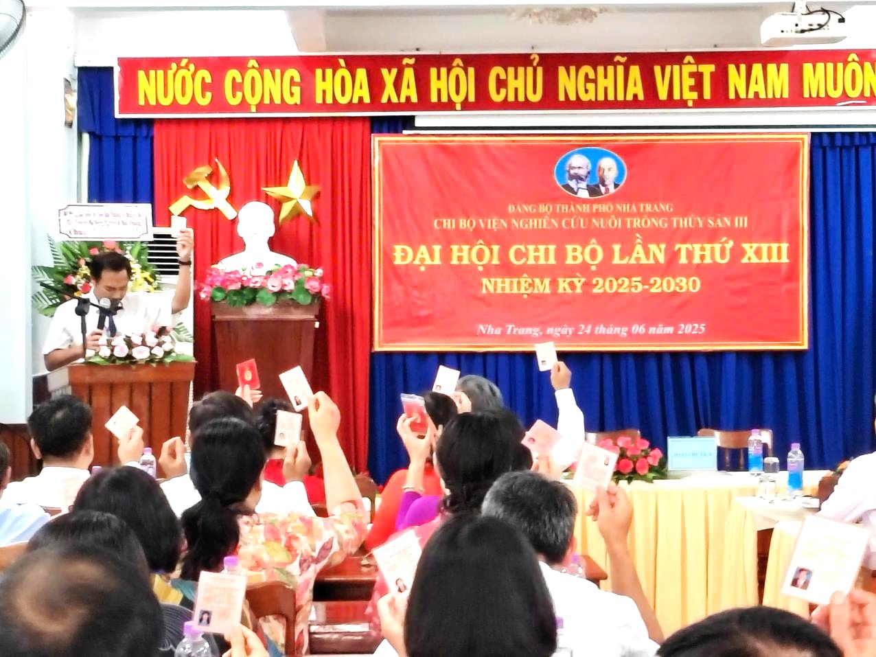 Đại hội Chi bộ Viện Nghiên cứu Nuôi trồng thủy sản III lần thứ XIII, nhiệm kỳ 2025 - 2030